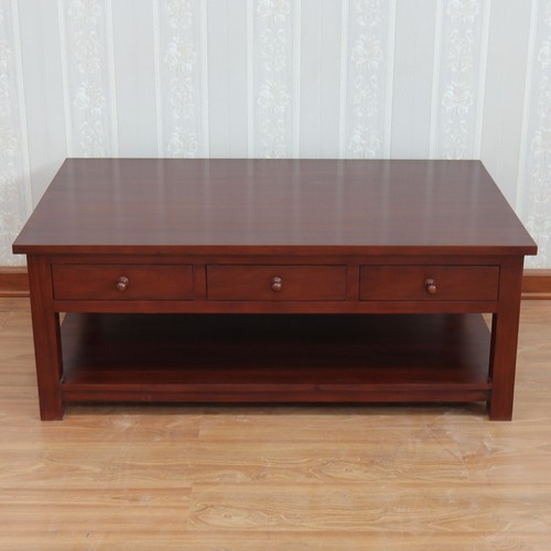 Coffee table solid mahogany - table,