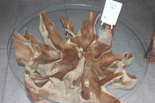Teak root flower - flower, table