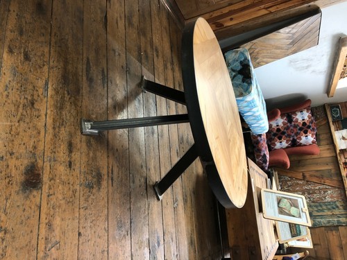Round coffee table - coffee, made