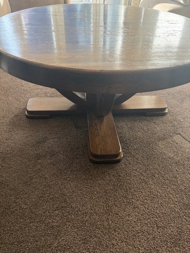 Vintage solid wood - solid, round