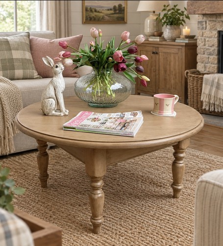 Round wooden coffee - wooden,