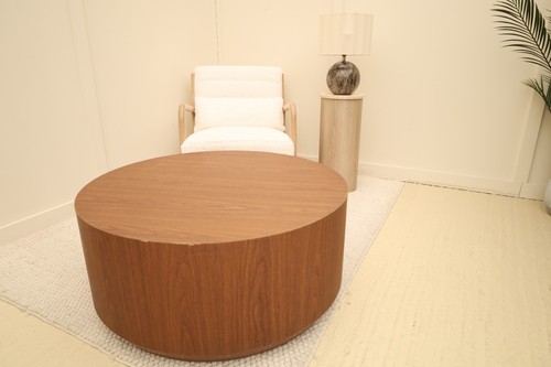 Dark wood style round - wood-style,